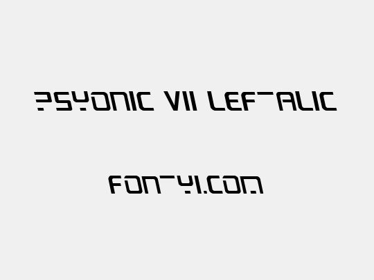 PsYonic VII Leftalic