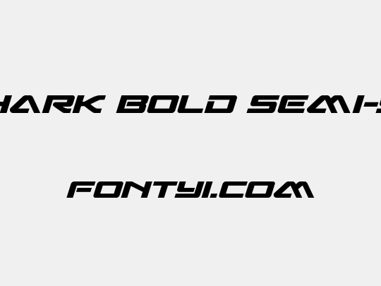 Sabre Shark Bold Semi-Straight