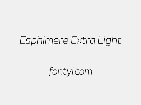 Esphimere Extra Light