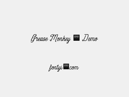 Grease Monkey - Demo