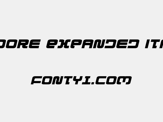 Exedore Expanded Italic