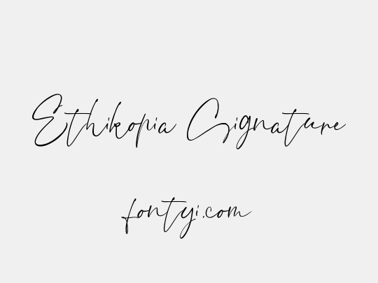 Ethikopia Signature