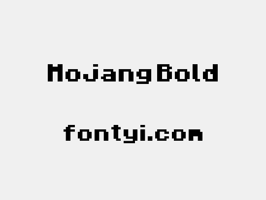 Mojang Bold