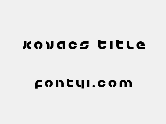 Kovacs Title