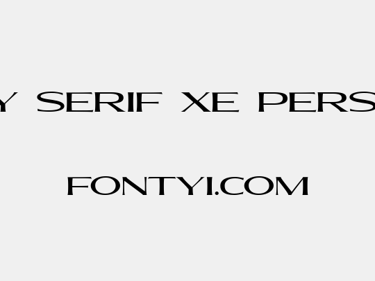 Molly Serif XE PERSONAL