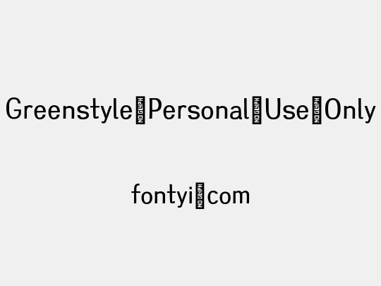 Greenstyle-Personal-Use-Only