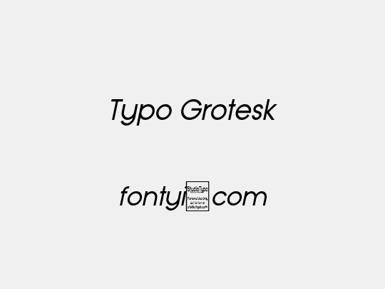 Typo Grotesk