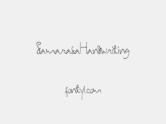 SamarasaHandwriting