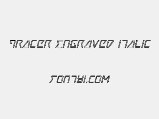 Tracer Engraved Italic