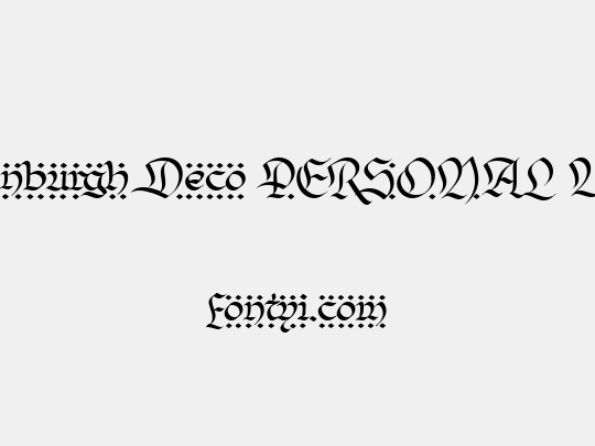 Odenburgh Deco PERSONAL USE