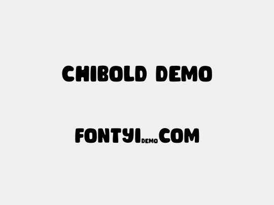 CHIBOLD demo