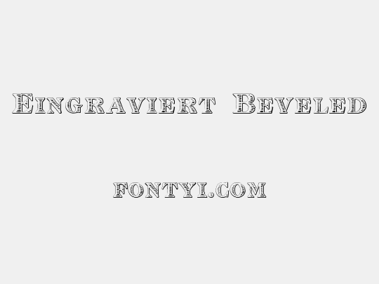Eingraviert Beveled