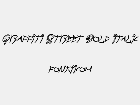 Graffiti Street Bold Italic