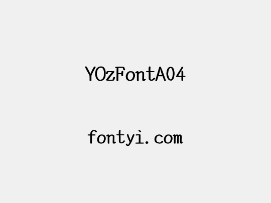 YOzFontA04