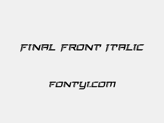 Final Front Italic