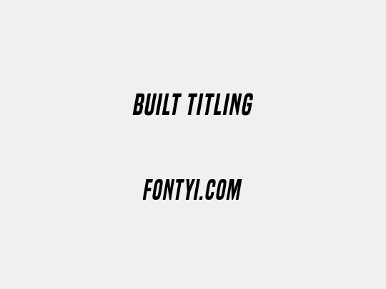 Built Titling