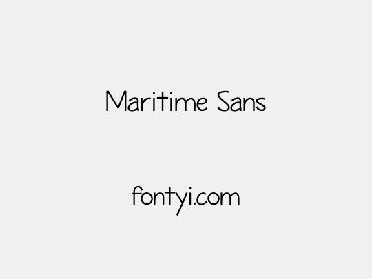 Maritime Sans
