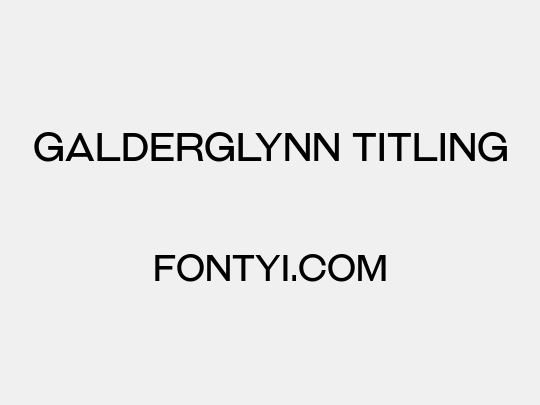 Galderglynn Titling