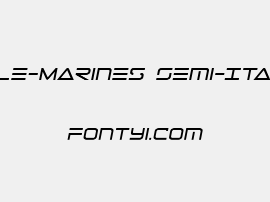 Tele-Marines Semi-Italic