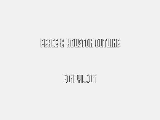 Peace & Houston Outline