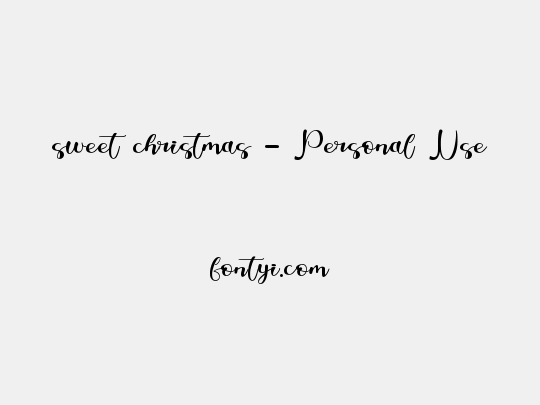 sweet christmas - Personal Use