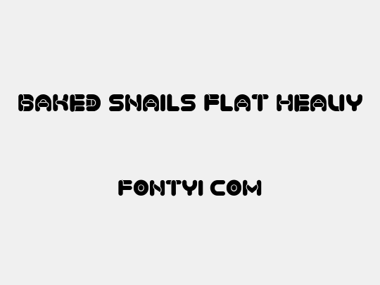 Baked Snails Flat Heavy