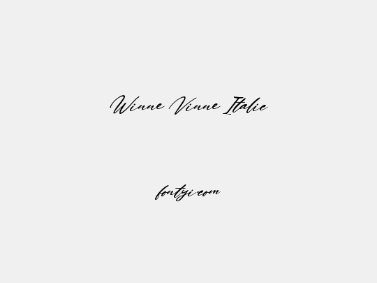Winne Vinne Italic