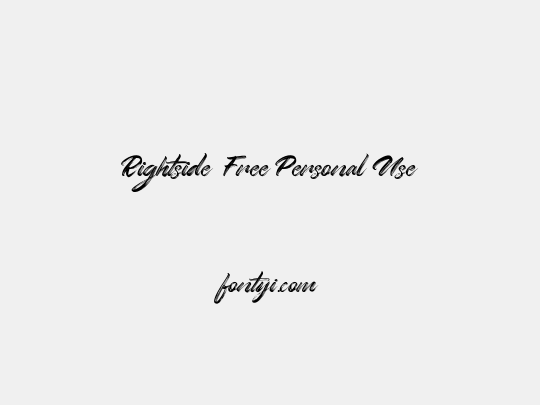 Rightside  Free Personal Use