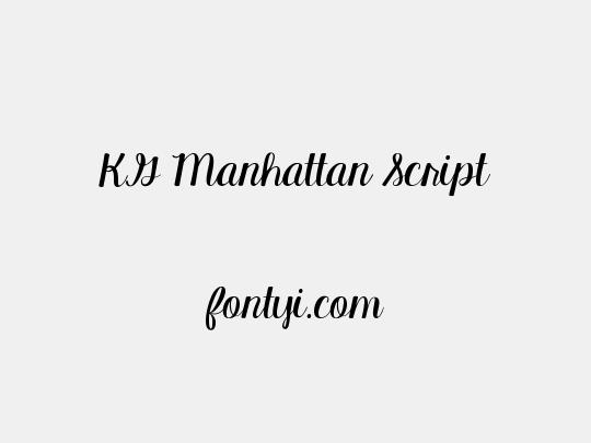 KG Manhattan Script