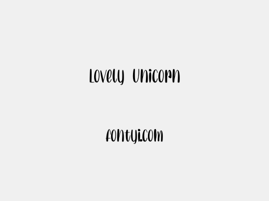 Lovely Unicorn