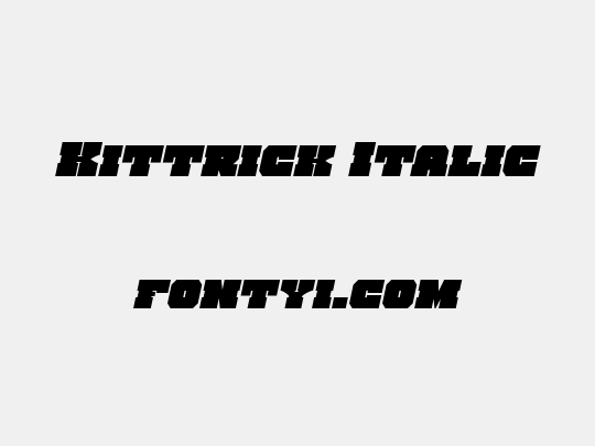 Kittrick Italic