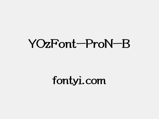 YOzFont-ProN-B