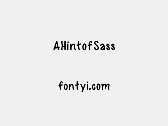 AHintofSass