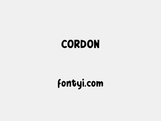 CORDON