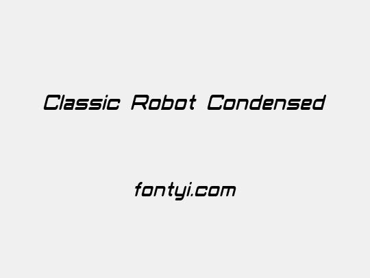 Classic Robot Condensed