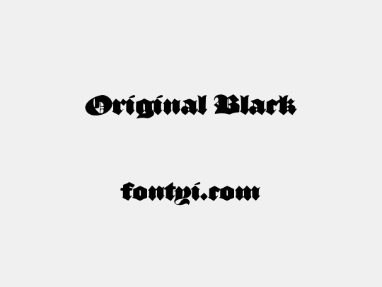 Original Black