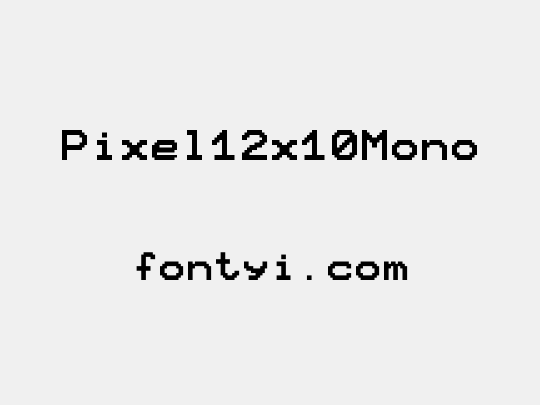 Pixel12x10Mono