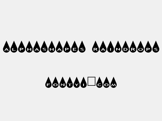 AlphaShapes raindrops