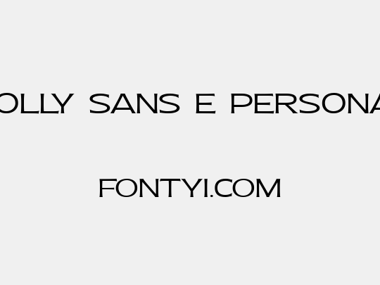 Molly Sans E PERSONAL