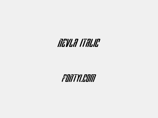 Nevla Italic