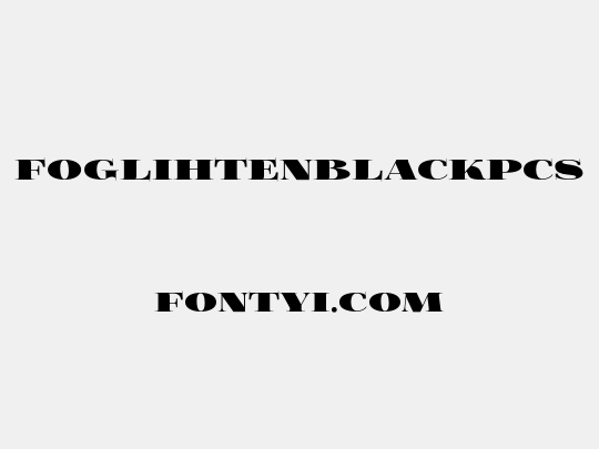 FoglihtenBlackPcs