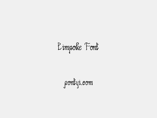 Limpoke Font