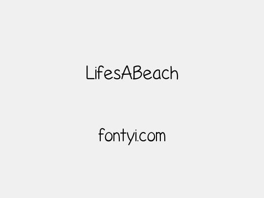 LifesABeach