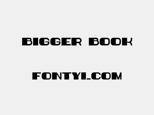 Bigger Book