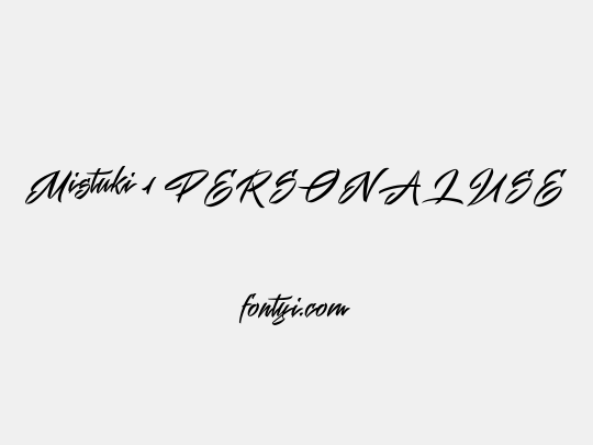 Mistuki 1 PERSONAL USE
