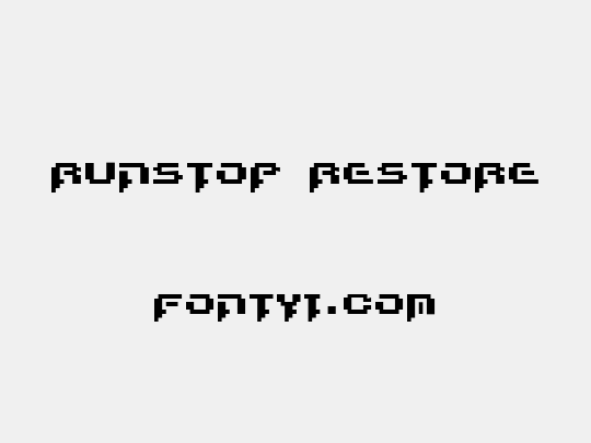 Runstop Restore