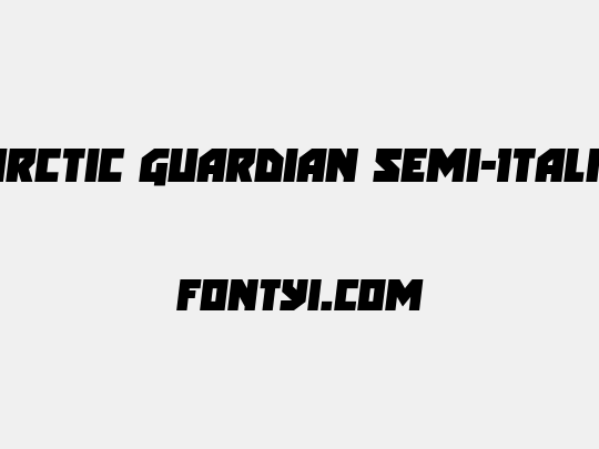 Arctic Guardian Semi-Italic