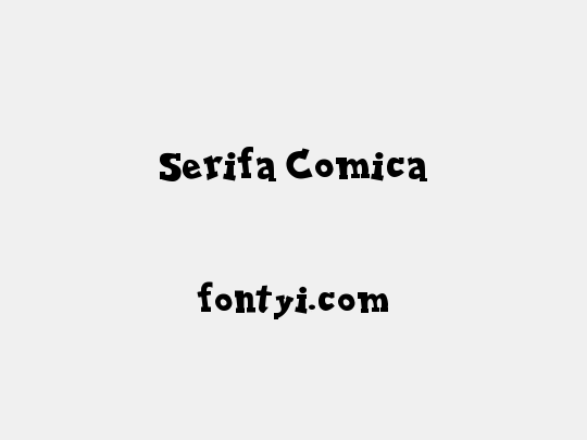 Serifa Comica
