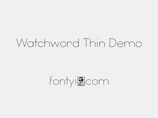 Watchword Thin Demo