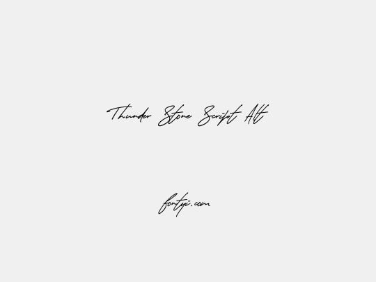 Thunder Stone Script Alt